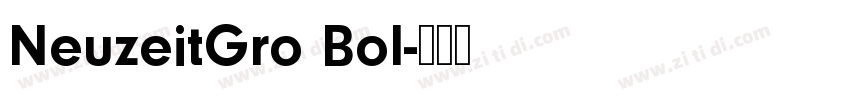 NeuzeitGro Bol字体转换